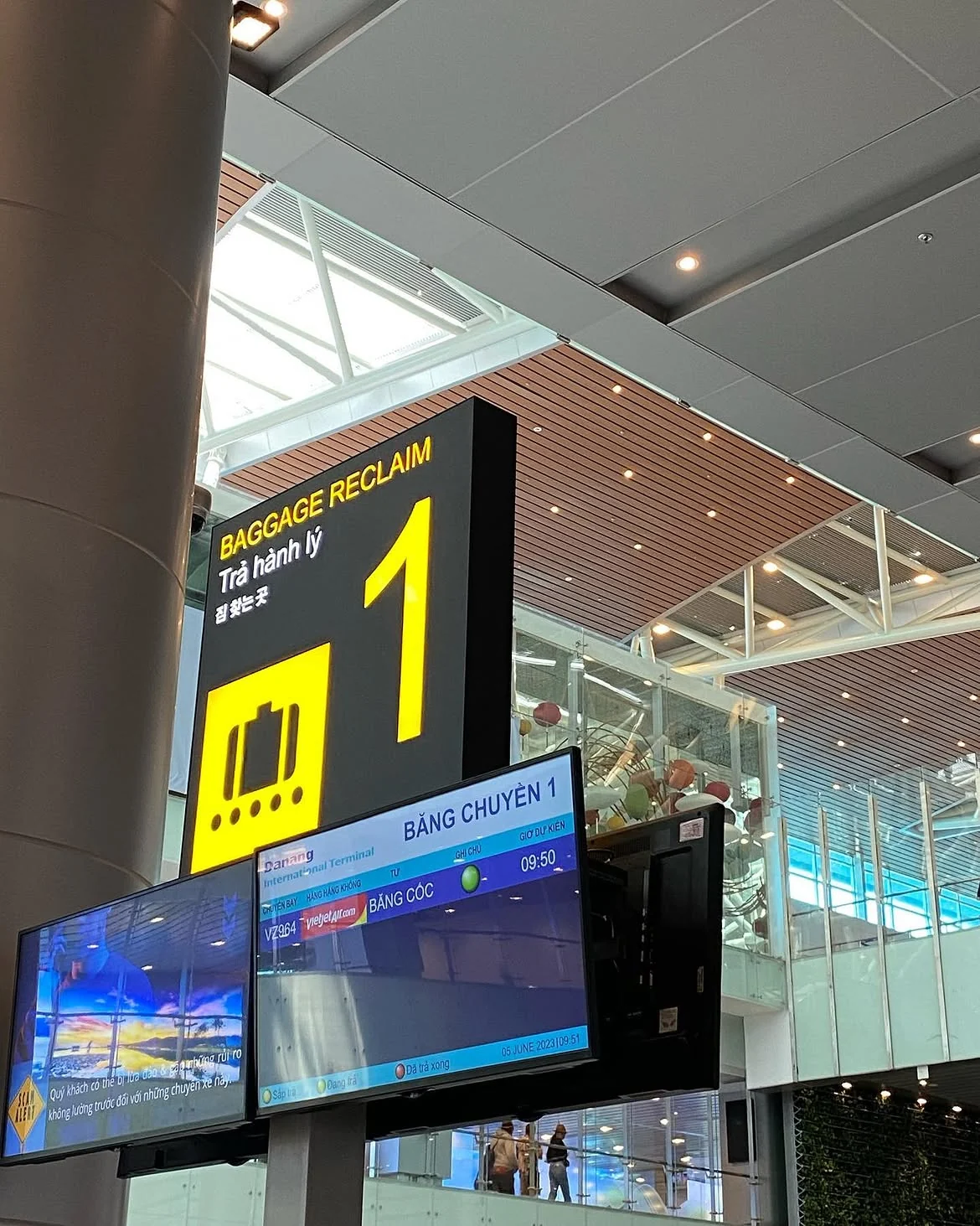 Baggage reclaim area at Da Nang International Airport Terminal 2