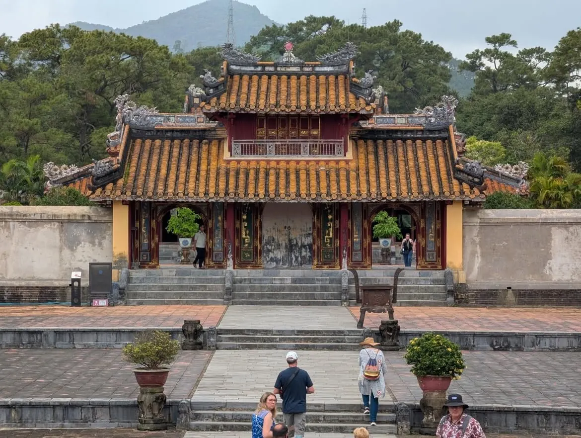Palace building inside Hue Imperial City on a day trip from Da Nang