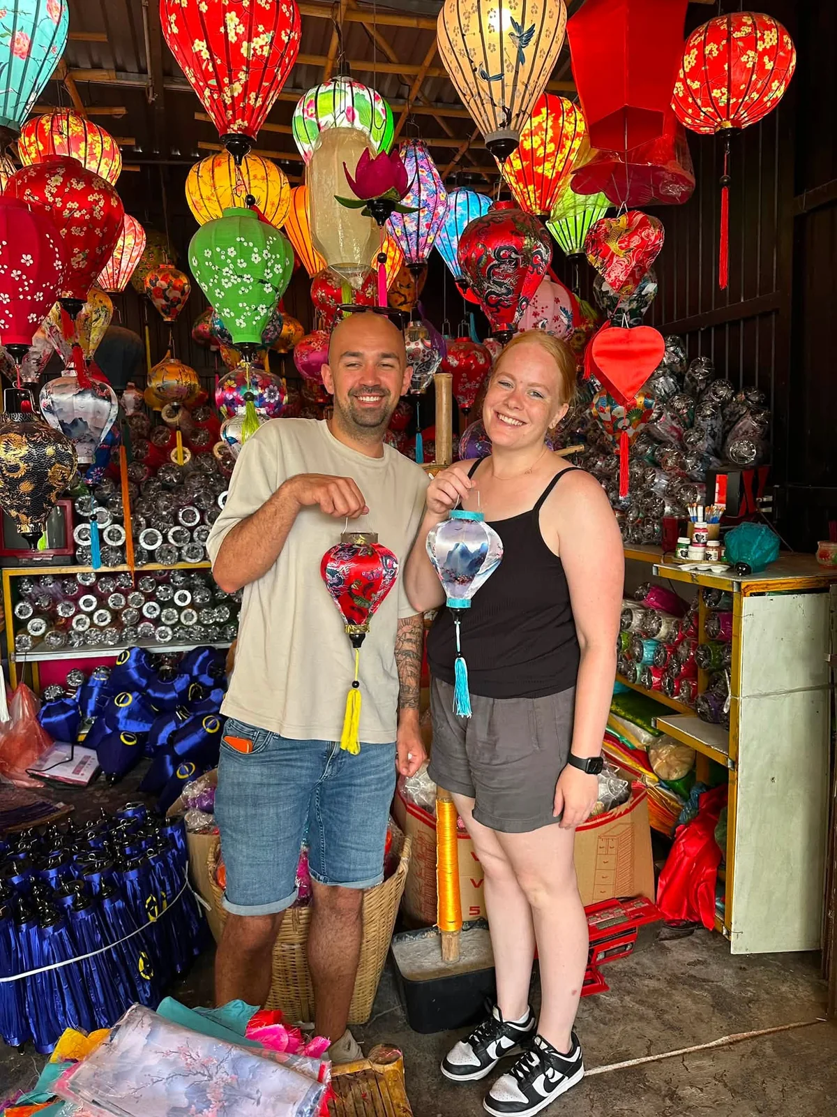 Hoi An lantern workshop experience for travelers booking private car and local activities